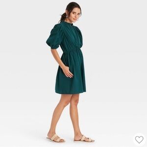 A New Day Puff Sleeve Seersucker Dress